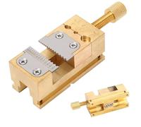 Watch Repair Vise Clamp, 0.2-1.5mm Professional Versatile Watch Repair Metal Vises, Brass Watching Vice Clamps for Hands Wheels, Mini Flat Clamp Holder Vise, Fit for Jewelers Watchmaker Carving