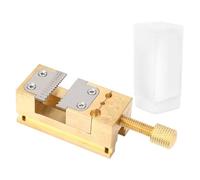 Watch Repair Vise Clamp, Watchmaker Metal Holder Tool with 0.2-1.5mm Hole Diameter, Compact Brass Pointer Tube Clamp for Watch Hands Wheels Pin Tubes, Desktop Jewelry Repair