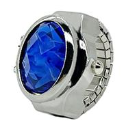Watch Rings for Women Finger Creative Elegant Adjustable Size | Novelty Bling Watches Unisex Fashion Jewelry Daily Wear Work Office Party Travel Outdoor Holiday Vacation Weekend Cocktail
