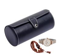 Watch roll box - PU leather material, plush lining inside, safe protective cover, compact travel size | Ideal for safely storing watches, bracelets and accessories, at home or on rei