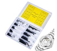 Watch Seal Washers - 500 Pieces O Ring Rubber Gaskets, Multiple Sizes Assortment Kit | Waterproof Watches Repair Accessories For Crowns Casings Small Parts Maintenance Tool Precision DIY