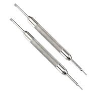 Watch Spring Bar Pin Tool | 2 Pack | Watch Strap Changing and Removal | Straight Pin Pusher and Fork Ends | Change Band Buckle or Bracelet | Repair Replacement Fitting Kit | 2X Tools Per Order