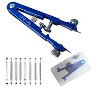 Watch Spring Bar Plier Tool, Spring Bar Tweezer, Watch Band Pliers with Robust 8 Alloy Steel Pins, Watch Band Pins Replacement Tool, 3.15 x 0.59 x 0.39 in, Stainless Steel, Aluminium Alloy, Goshenite