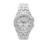 Watch Stainless Unisex Watches Quartz Strap Women's Watch Digital Wrist Watch Men (Silver, One Size)