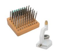 Watch Staking Tool Set, Watch Repair Kit with 50 Punches and 10 Stakes