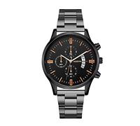 Watch Steel Calendar Luxury Quartz Men Stainless Business Wristwatch Men's Watch Ga2110et-8a (B, One Size)