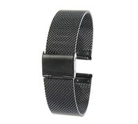 watch strap 12mm/14mm/16mm/18mm/20mm/22mm/24mm stainless steel straight end mesh buckle band