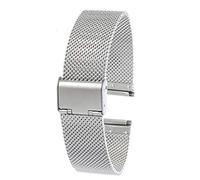 watch strap 12mm/14mm/16mm/18mm/20mm/22mm/24mm stainless steel straight end mesh buckle band