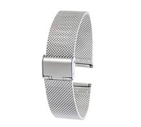 watch strap 12mm/14mm/16mm/18mm/20mm/22mm/24mm stainless steel straight end mesh buckle band