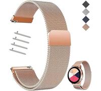 Watch Strap, 14 mm, 16 mm, 18 mm, 20 mm, 22 mm, Replacement Stainless Steel Metal Mesh Strap, Metal Watch Straps, Mesh Quick Release Bracelet with Magnetic Closure for Men and Women Smartwatch, 16mm,