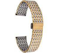 Watch Strap, 20/22 MM Silver Gold Stainless Steel Watch Band Butterfly Buckle Wristwatch Replacement Watch Straps Bracelet