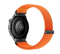 Watch Strap 22mm Compatible with Garmin Venu4 45mm/Vivoactive 4/Galaxy Watch 3 45mm/Huawei Watch GT6/5/4 46mm Nylon Replacement Straps 22mm for Amaz-fit Watch Bip 6/5 Band (Orange)