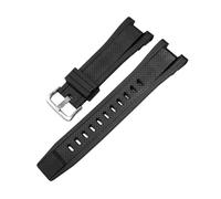 Watch Strap Accessory Compatible With Casio G-SHOCK GST-S100 S110 S210 S300 W300 B100 Silicon Band Men 26 * 14mm(Black Yellow)