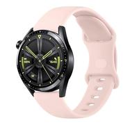 Watch Strap Band for Huawei Watch 3/3 Pro/4/GT2 Pro/GT2e/GT2/GT 46mm/Samsung Galaxy Watch 3 45mm/Galaxy Watch 46mm/Gear S3/Ticwatch Pro 3,22mm Silicone Sports Gym Watch Strap (22mm, Rose)