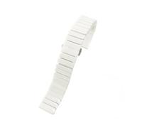 watch strap Ceramic Watch Strap Female White Stainless Steel Buckle Accessories WatchBand