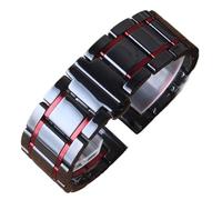 watch strap Ceramic Watchband Black with gold Red Watch strap bracelets 20mm 21mm 22mm 23mm 24mm for ladys mens wristwatch Quick release pin