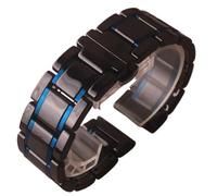 watch strap Ceramic Watchband Black with gold Red Watch strap bracelets 20mm 21mm 22mm 23mm 24mm for ladys mens wristwatch Quick release pin