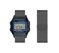 Watch Strap Compatible for Casio F-91W|F-91WG Metal Strap Mesh Woven Stainless Steel Solo Loop Replacement with Casio F-91W|F-91WG Watch Strap for Casio F-91W|F-91WG Watch Band, F-91W