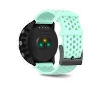 Watch Strap Compatible for Suunto 9 /Suunto Spartan Sport Wrist HR Baro, Silicone Band Replacement Air-Hole Watchband Fitness Strap for Suunto9 /Suunto Spartan Sport Wrist HR Baro (Teal, L)