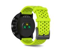 Watch Strap Compatible for Suunto 9 /Suunto Spartan Sport Wrist HR Baro, Silicone Band Replacement Air-Hole Watchband Fitness Strap for Suunto9 /Suunto Spartan Sport Wrist HR Baro (Lime, L)