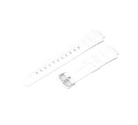 Watch Strap Compatible With Casio 4778AW-591/590/5230AWG-M100/101 16mm Black Red Blue Durable Comfortable Stainless Steel Buckle Resin Band(White-ST-K5)