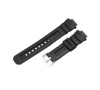 Watch Strap Compatible With Casio 4778AW-591/590/5230AWG-M100/101 16mm Black Red Blue Durable Comfortable Stainless Steel Buckle Resin Band(Black-ST-K5)