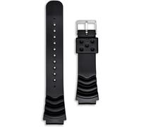 Watch Strap Extra Long Diver | 20mm 22mm | Black Orange | XL Band Compatible with Seiko SKX SKX007 SKX009 Dive Watches | z20 z22 Spring Bars & Tool Included | Heavy Duty Wave Accordion PVC Rubber |