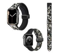 Watch Strap for Apple Iwatch 22 mm (38/40/41/42/44/45mm) in Silicone and Genuine Leather: Link