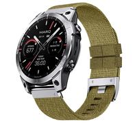 Watch Strap for Fenix 6X Pro/6X/7X Pro/7X/5X Plus/5X/3/3HR, Quickfit 26 Nylon Watch Strap for Descent MK1/2/2i/3/3i/Tactix, for Garmin Enduro/Enduro 2, Epix 51MM, Quatix 7X/7X Pro