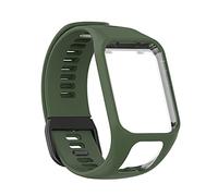 Watch Strap for TomTom Golfer 2/Runner 2/Runner 3 Strap, Replacement Band Wristband for TomTom Spark/Adventurer Women Men Smartwatch, Dark Green