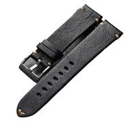 Watch Strap Leather Strap Classic Waxed Quick Change For Men And Women(Brack,20mm)