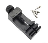 Watch Strap Link Pin Remover Tool Set, 5-Piece with 4 for Spare Pins for Watch Band Adjustment, Compatible with Link Pin Watch Straps, Compact ABS Design