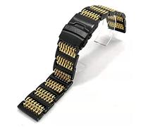 Watch Strap Mesh Stainless Steel Strap Adjustable Folding Clasp Men's Watch Strap Replacement 20/22/24Mm /20Mm/Gold Black