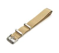 Watch Strap Nato Elastic G10 double safety loop comfort 18mm 20mm 22mm Green Red Yellow Black Grey Orange Beige Blue Military Vintage Army 007, 20mm