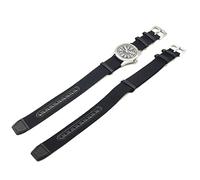 Watch Strap Nato G10 Khaki Field Compatible with Hamilton Military Leather Nylon 20 22mm Green Black Sand Blue Grey Vintage, Black/White, 20mm, born