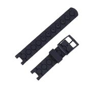 Watch Strap Pin Buckle Compatible Compatible With Swatch Flik Flak Children's Sports Wristbands Bracelets 16mm(Black)