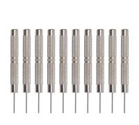 Watch Strap Pin Remover Tool 10 Pcs Set with 0.7mm 0.8mm 0.9mm 1.0mm Iron Punches for Watch Repair and Adjustment