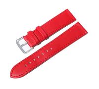 Watch Strap Plain Weave Watchband Candy Color Women Men Band(Red,24mm)