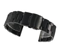Watch Strap Stainless Steel Metal Wristband Easy To Adjust Suitable For Men Women Replacement Accessories 18mm 20mm 22mm 24mm(Black,18mm)