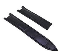 Watch strap suitable for Pasha by Cartier black folding clasp genuine crocodile 18 mm made in Germany