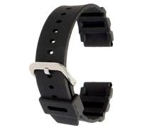 Watch Strap to fit Casio 22mm AD-520 AMW-320 Black Resin/PU Replacement Band