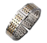 Watch Strap Watch Strap Solid Stainless Steel Seven Beads Butterfly Buckle 12mm14mm16mm18mm19mm20mm22mm24mm Strap