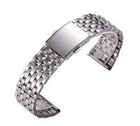 Watch Strap Watchband Mens Wrist Watch Stainless Steel Belt Bracelet For Universal Watch Strap Straight Accessories Strap18/20/22 MM Band Bracelet (Size : 20mm) (18mm)