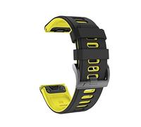 watch strap， watchband， Titanium Alloy Light Weight Watchband QuickFit Wrist Straps(Silver Yellow,26mm)