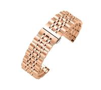 watch straps 12 14 15 16 17 18 19 20 21 22 23 26 24mm Stainless Steel Band 2in1 Curved Straight Strap Butterfly Buckle Bracelet