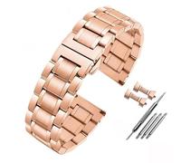 watch straps 14 16 18 19 20 21 22 24mm Stainless Steel Strap Metal Flat/Curved End Bracelet Accessories