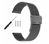 watch straps 14 16 18 20 22 24mm Quick Release Stainless Steel Strap Metal Folding Buckle Universal Accessories