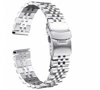 watch straps 18mm 19mm 20mm 21mm 22mm 23mm 24mm 26mm 28mm 30mm Strap Solid Stainless Steel Wristband Safety Folding Buckle Accessories (23mm,Silver)