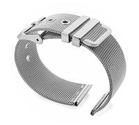 Watch Straps 18mm 20mm 22mm 24mm Loop Strap Wrist Band Men Women Universal Stainless Steel Gold Black Bracelet Watchband Accessories Replacement Strap (Color : Silver)