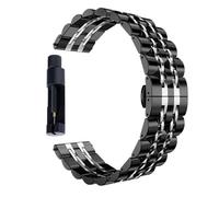 watch straps 20mm 22mm Quick Release Stainless Steel Watchband Double Press Butterfly Buckle Flat Head Universal Strap with Tool